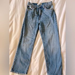 Abercrombie Ultra High Rise Ankle Straight Jeans